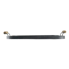 28.7x3.9x24.4" Fabius Iron Tray with Handle, Square