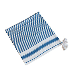 50x60" Brighton Blue Striped Throw Blanket, 2 Pack
