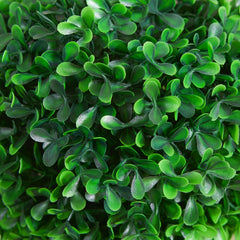 HOMCOM Artificial Plant for Home Decor Indoor & Outdoor Fake Plants Artificial Tree in Pot, 2 Ball Boxwood Topiary Tree for Home Office, Living Room Decor, Green