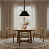 22 inch Diameter Integrated LED Black Pendant