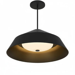 22 inch Diameter Integrated LED Black Pendant