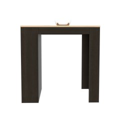 Kitchen Counter Dining Table Toledo, Kitchen, Black / Pine