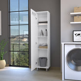 Storage Cabinet Molekeede, Laundry, White Finish