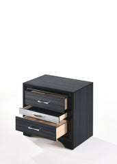 Naima Black Finish Nightstand