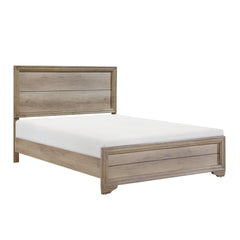 Contemporary Natural Finish 1pc Twin Size Bed Premium Melamine Board Wooden Bedroom Furniture