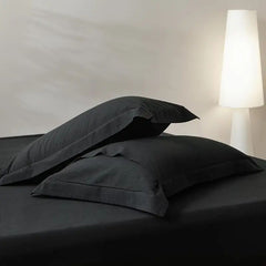 Serta Simply Clean Solid Duvet cover Black King