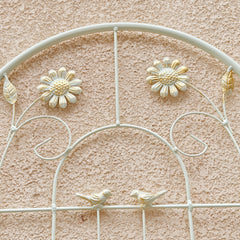 4 Pack Metal Garden Trellis 71" x 19.7" Rustproof Trellis for Climbing Plants Outdoor Flower Support Cream White