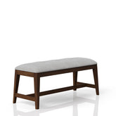 Backless Upholstered Dining Bench Mid-Century Seating