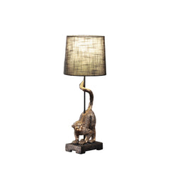 24" In Wildlife Old World Antique Bronze Capuchin Monkey Polyresin Table Lamp
