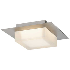 8 inch Square Chrome Integrated LED Flush Mount