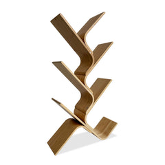 Modern Contemporary Shelf With Diagonal Open Space, Natural