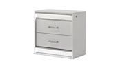 Glam Modern Style 2-Drawer Night stand Made with Wood in White same asG150108644 (NJ inventory)