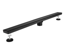 36 Inches Linear Shower Drain with Removable Cover, 304 Stainless Shower Drain Included Hair Strainer and Leveling Feet, Flange