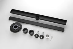 36 Inches Linear Shower Drain with Removable Cover, 304 Stainless Shower Drain Included Hair Strainer and Leveling Feet, Flange