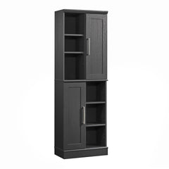 Storage Cabinet with Multipurpose Storage, Black Brown finish