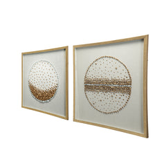 27.6x27.6" Shadow Box Wall Décor, Home Decor for Living Room, Dining Room, Bedroom, Hallway, Set of 2