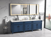 118 x 36 Inch LED Bathroom Mirror with Aluminum Frame, Wall Mounted Vanity Mirror, Anti-Fog, Memory, 3 Colors, Stepless Dimmable