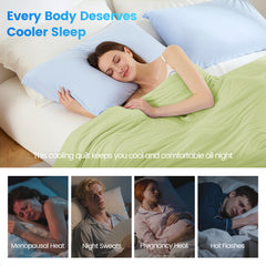1-Piece 90x90" Cooling DA Comforter,Sage