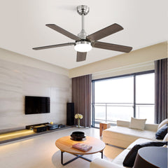 42 Inch Ceiling Fan with Light for Bedroom, Living Room - Remote Control, 3 Color Dimmable LED & Memory Function, Reversible DC motor, 1/4/8H Timer