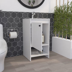 Chariot Free Standing Vanity Cabinet, One Open shelf