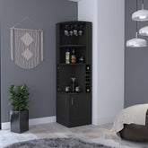 Seattle Bar Cabinet, Eight Bottle Cubbies, Two Large Open Shelves