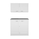 Cabinet Set Zeus, Garage, White