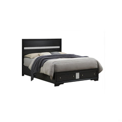 Madrid G02350B-QB Queen Bed , Black