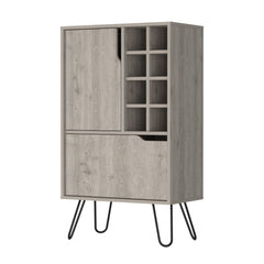 Thorndike 8-Bottle Rectangle Bar Cabinet Light Oak