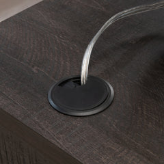 L-Shaped Desk with Large Desktop, Black finish