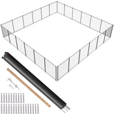 Pool Fence, 4 x 72 FT Pool Fences for Inground Pools, Removable Child Safety Pool Fencing, Easy DIY Installation Swimming Pool Fence, 340gms Teslin PVC Pool Fence Mesh Protects Kids and Pets