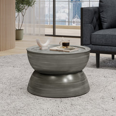 METAL HAMMERED COFFEE TABLE