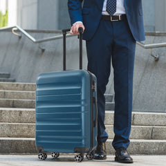 Hardshell ABS Luggage Set - Lightweight & Durable Suitcases with Dual Spinner Wheels, Carry-On & Check-In Sizes for Travel & Business