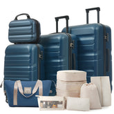 Hardshell ABS Luggage Set - Lightweight & Durable Suitcases with Dual Spinner Wheels, Carry-On & Check-In Sizes for Travel & Business