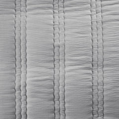 3 PCS King/Cal King Poly Gauze Quilt Set Gray