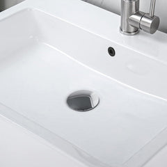 2 Pcs Bathroom Sink Drain with Overflow, Vessel Sink Lavatory Vanity Pop Up Drain Stopper, 304 Stainless Steel