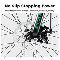 A2460 24 Inch Mountain Bike with Full Suspension, 21 Speed Shifter Lever with Gear Indicator, High Carbon Steel Frame, Mechanical Disc Brakes, Unisex for Men/Women/ Adults, Ideal for Trails.