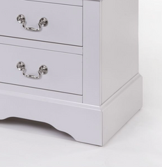 Louis Philippe III White Finish Nightstand