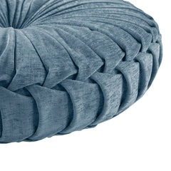 Dia 22"x6" Poly Chenille Round Floor Pillow Cushion