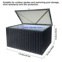 Out Door Metal Storage Box Store Medium