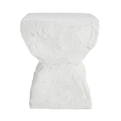 Cleo Outdoor Paito Modern Minimalist MGO Side Table, White
