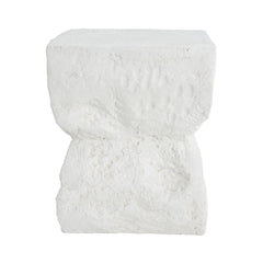 Cleo Outdoor Paito Modern Minimalist MGO Side Table, White