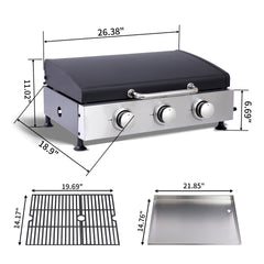 3 BURNER GAS GRILL