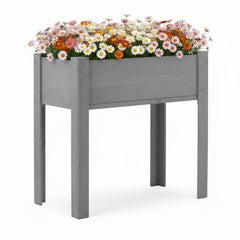 31x31x16 inch Raised Garden Bed with Legs, Elevated Wooden Planter Box for Outdoor Plants Flowers Fruits Vegetable Herb Growingg