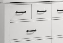 Cassini 51 inch White 6-Drawer Dresser