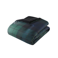 King/Cal King Faux Wool to Faux Fur Down Alternative Comforter Set
