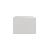 35" Free Standing Soaker Acrylic Bath-tubs, Rectangular Shape Soaker Hot Tub (White)