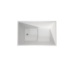 43" Acrylic Freestanding Bath tubs Modern Soaker Tubs in White