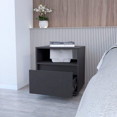 Wenge 1-Drawer Nightstand