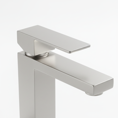 Single Handle Bathroom Faucet Lavatory Faucet Stainless Steel Single Hole-T20, Brushed Nickel