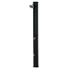 Outsunny 7ft Outdoor Solar Heated Shower with 360 Rotating Shower Head, Foot Shower Faucet, Temperature and Pressure Adjustable, Holds 9.2 Gallons for Backyard Pool